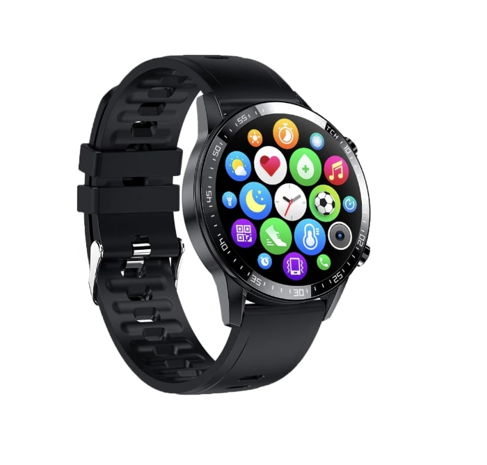 Yolo Fortuner Pro Bluetooth Water Resist HD Bright Display Sports Smart Watch (Black)