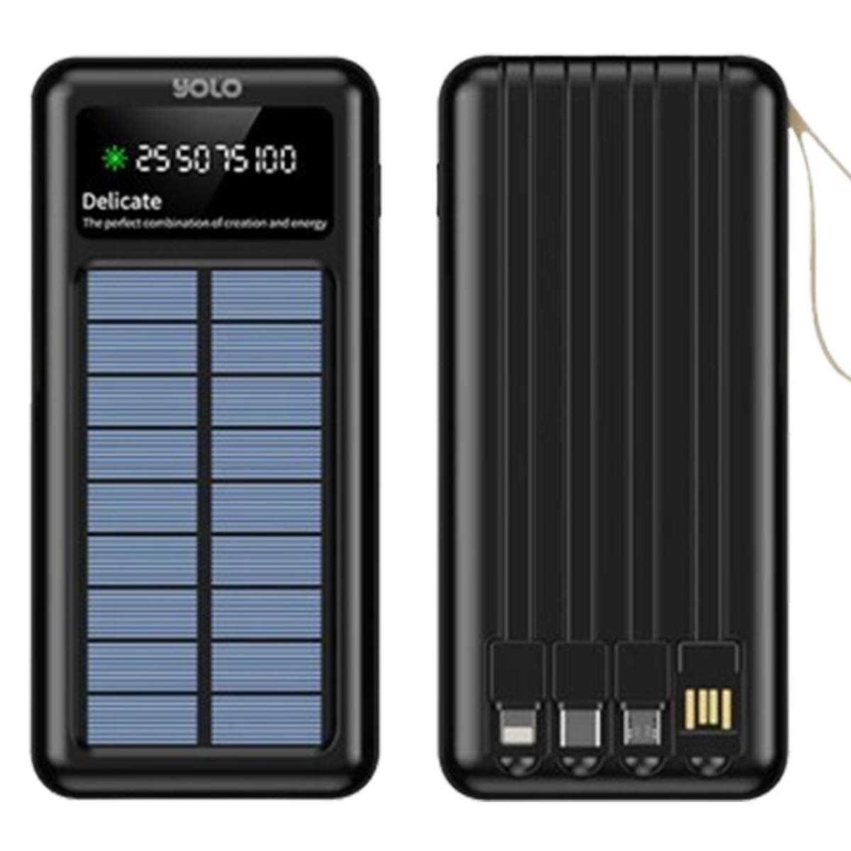 Yolo Titan 10 (10,000 mAh) With Solar Charging & Smart Chip Technology Power Bank