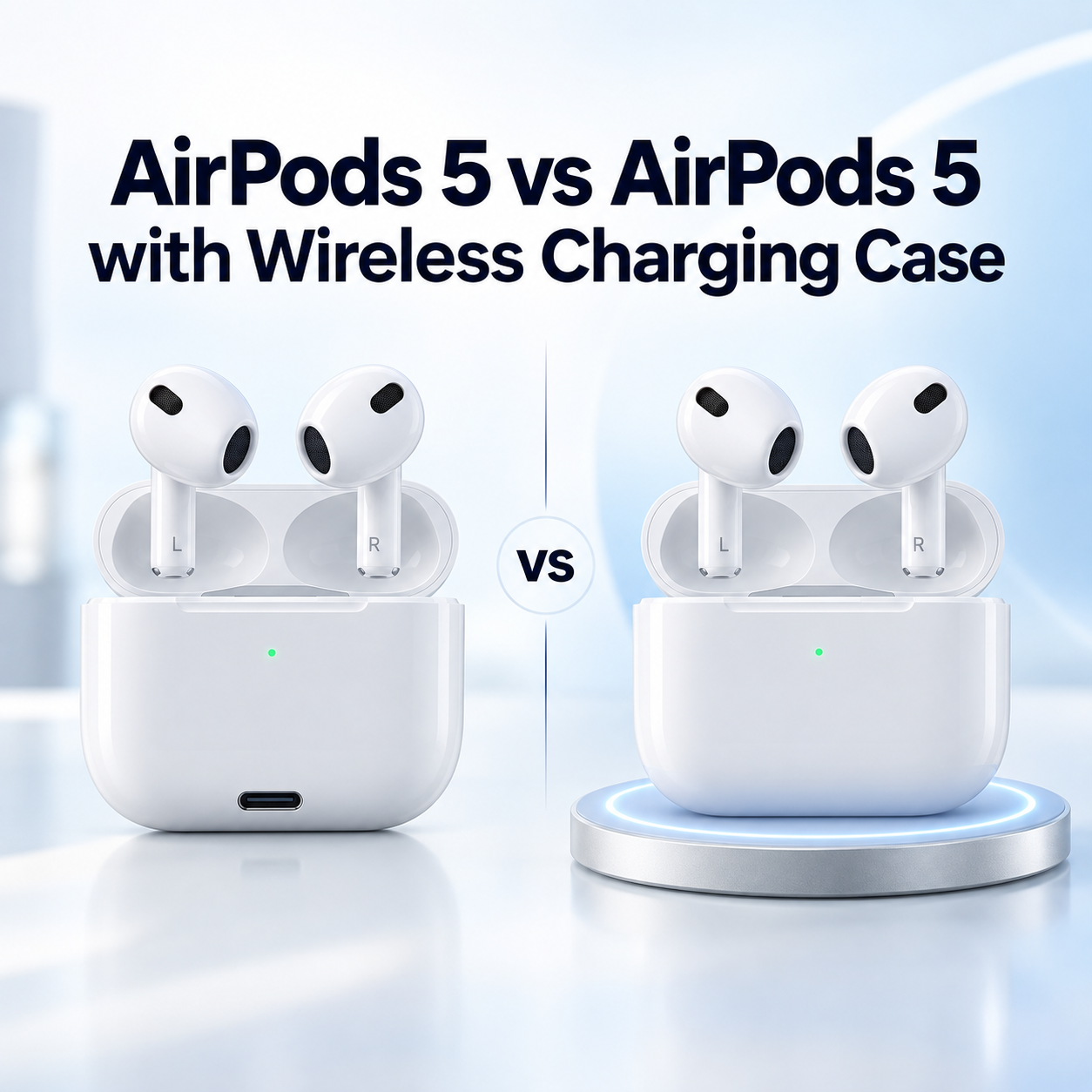 AirPods 5 vs AirPods 5 Wireless Case