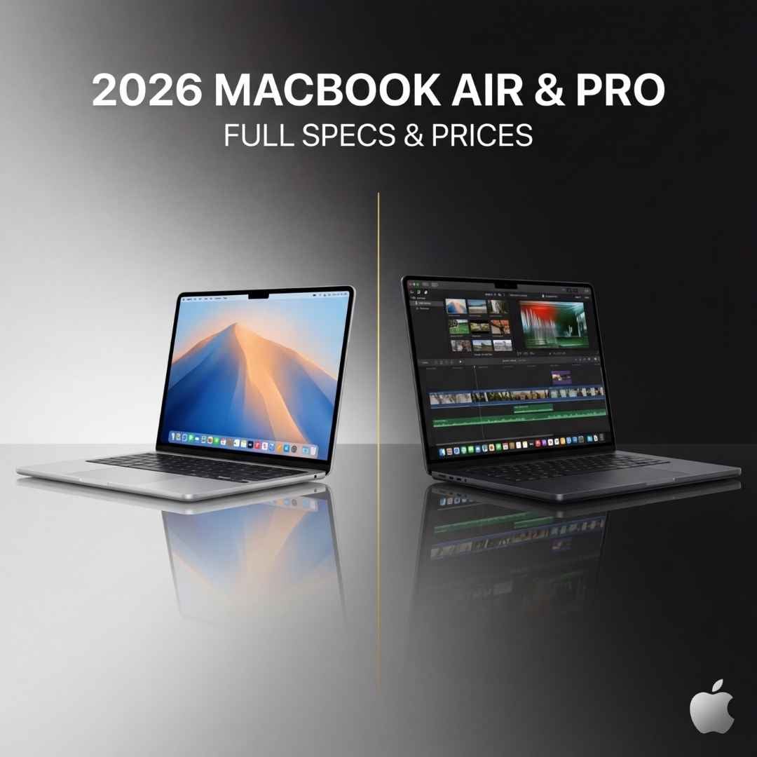 2026 MacBook Air & Pro Models - Full Specs & Prices