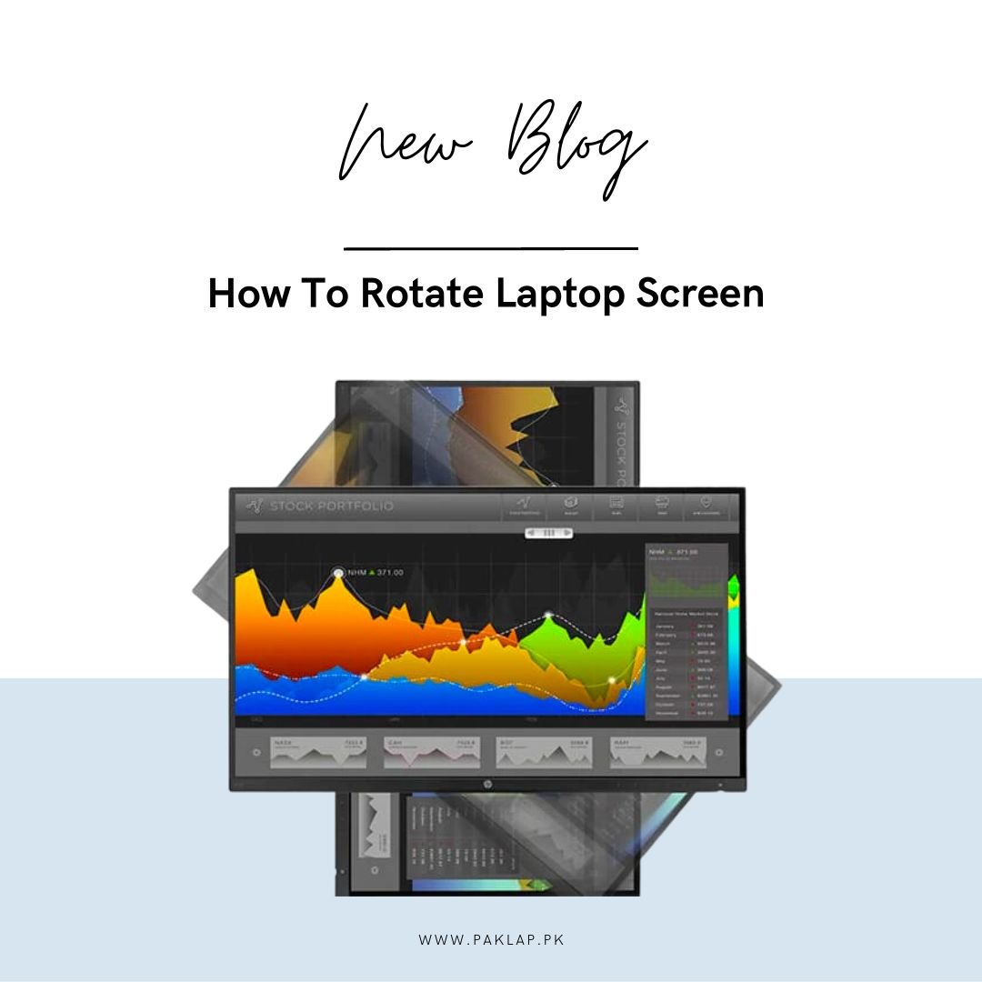 Steps to rotate a laptop screen