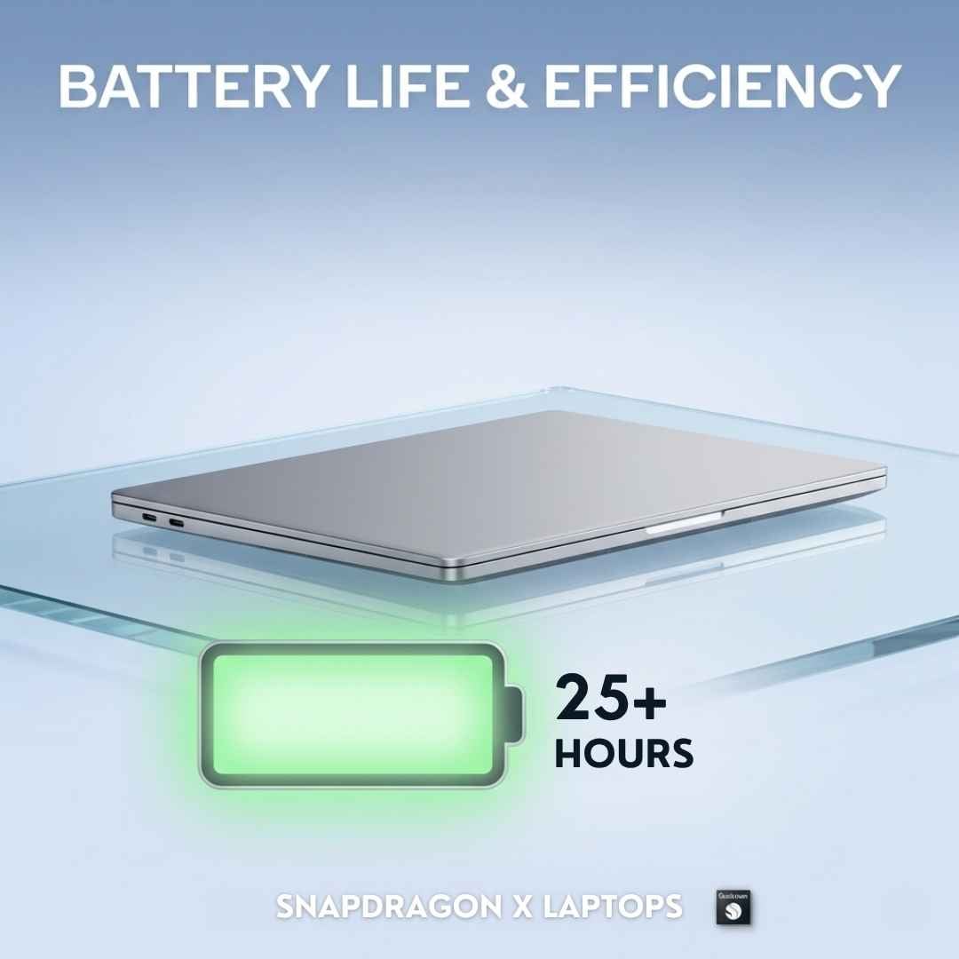 Battery Life & Efficiency: Snapdragon X Laptops