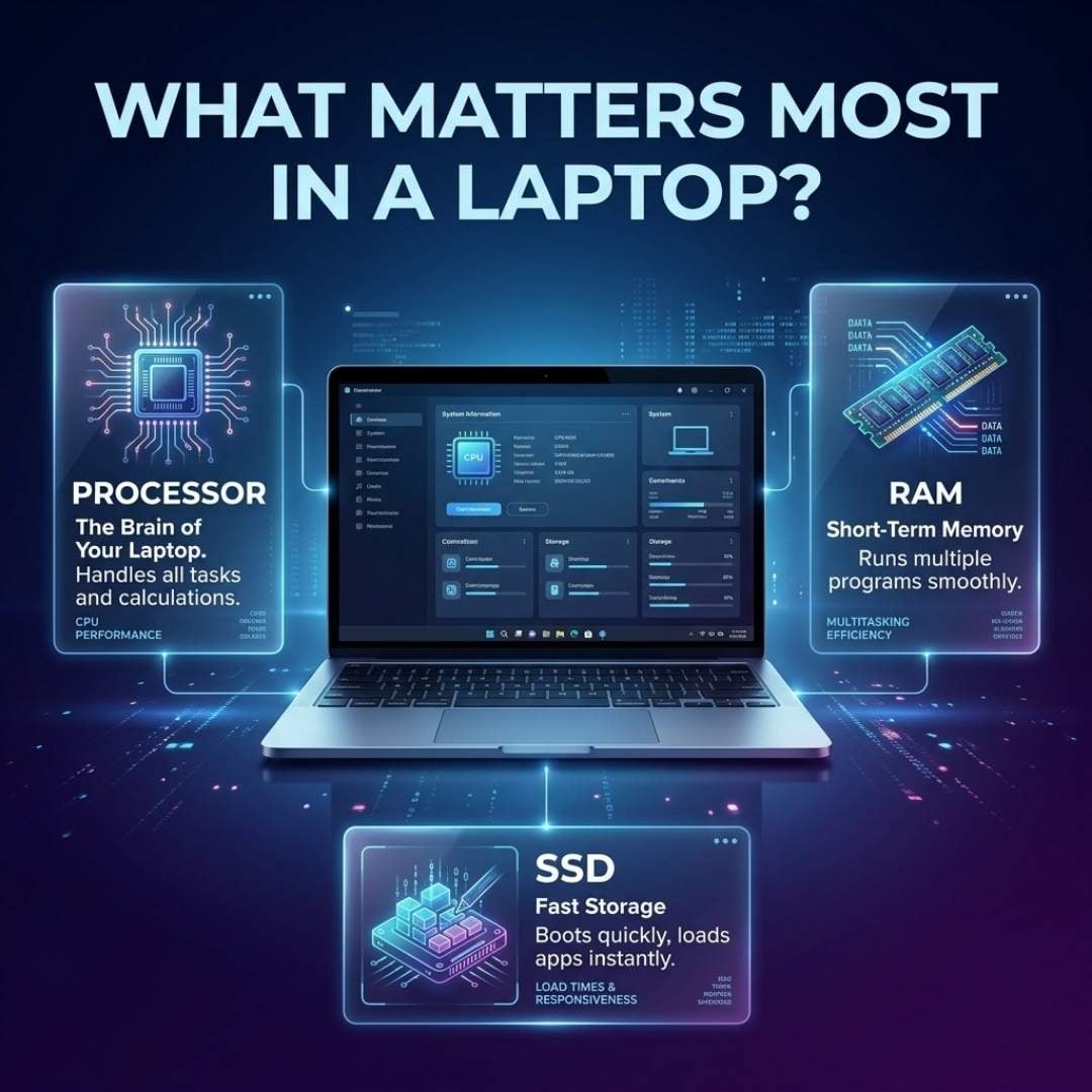 What Matters More in a Laptop - Processor, RAM or SSD?