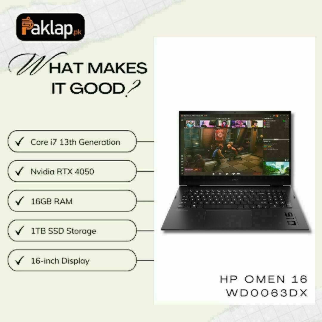 HP OMEN 16 WD0063DX in Pakistan