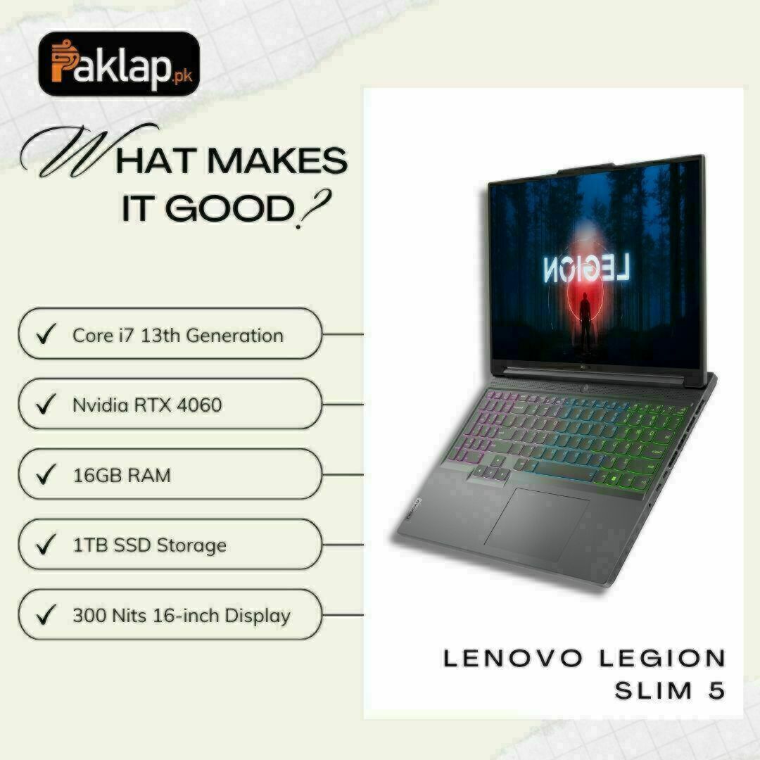 Lenovo Legion Slim 5 in Pakistan