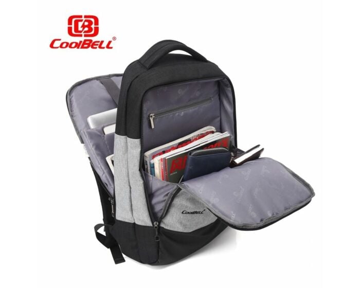 Coolbell CB-504 Bag (Black with Grey) (15.6")